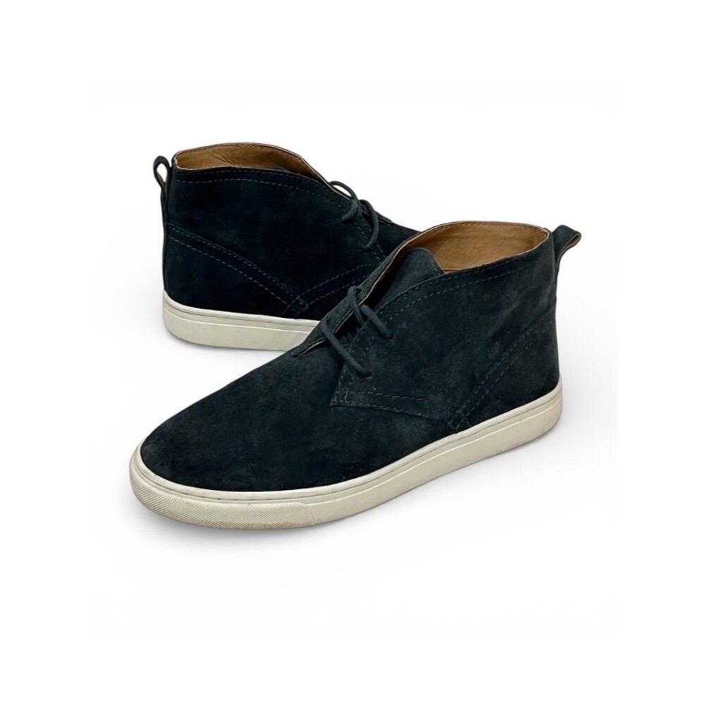 Lucky Brand Navy Suede Lorelle Mid Top Lace Up  Sneakers Size 6.5